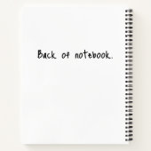 Avant et arrière du Carnet (Dos)