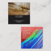 Avant et dos carrés de carte de visite (Devant / Derrière)