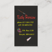 Avant et dos de carte de visite professionnelle (Dos)