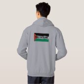 AVANT ET DOS DE SWEAT SHIRT LIBRES DE LA PALESTINE (Dos entier)