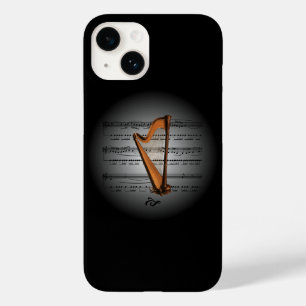 Avant Garde ~ Harp op Wereldbol met blaasmuziek ~ Case-Mate iPhone 14 Hoesje