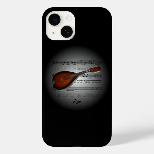 Avant Garde, Mandolin 01 op Wereldbol met plattegr Case-Mate iPhone Case (Achterkant)