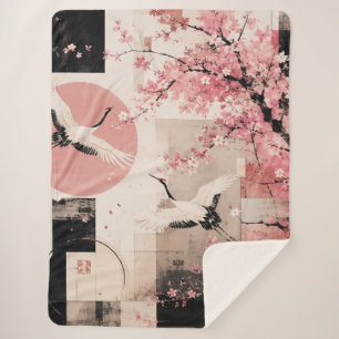 Avant-Garde Sakura & Kraanvogels Harmonie Sherpa Deken