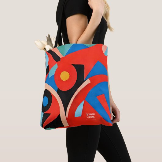 Avant-Garde schilderij Canvas tas (Dichtbij)