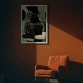 Avant-Garde Vision: gedurfde monochrome Mode Poster