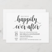 Avant heureusement pour toujours des invitations (Devant / Derrière)