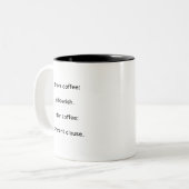 Avant le café : mug ToLN Gibberish (Devant gauche)