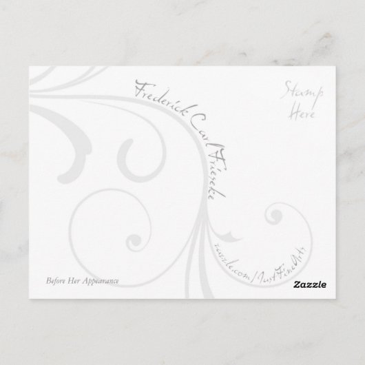 Avant son apparition en détail carte postale (Dos)