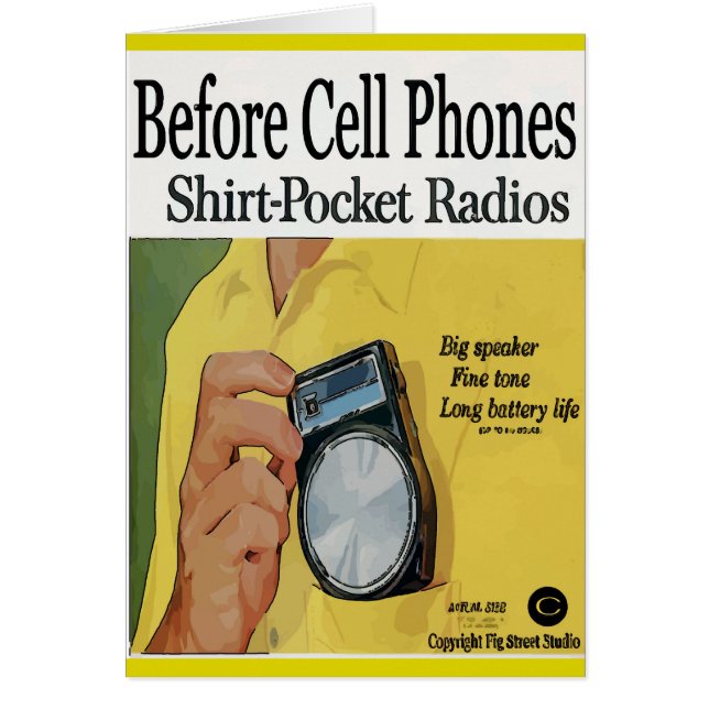 Avant Téléphone Cellulaire, Radios Transistor (Devant)