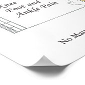 Avantages de la chiropratique Soins Poster Carte m (Coin)