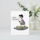 AVAST, MATEY. Het is Pirate Spreaddag Briefkaart (Staand voorkant)