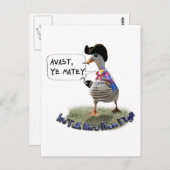 AVAST, MATEY. Het is Pirate Spreaddag Briefkaart (Voorkant / Achterkant)