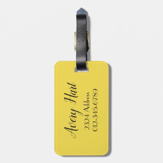 Avatar Bagagelabel (Achterkant verticaal)