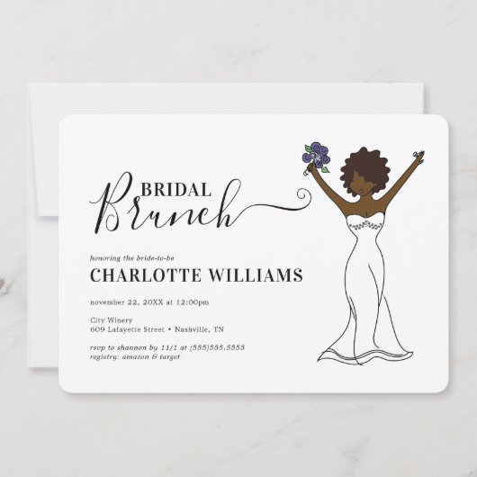  Avatar Bridal Brunch | Curly Hair Kaart (Voorkant)