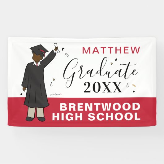 Avatar de garçon personnalisé| Bannière de fin d'é (Horizontal)