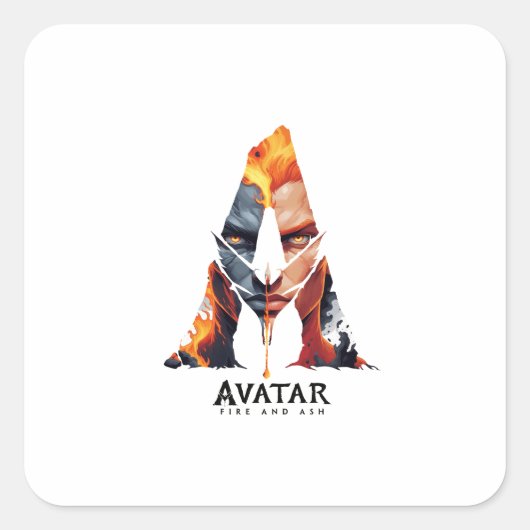 Avatar: Fire and Ash Vierkante Sticker (Voorkant)
