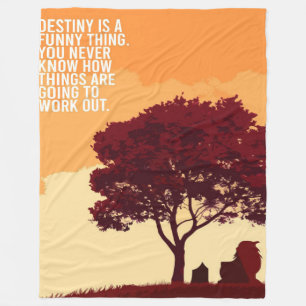 Avatar Inspirational Quote Blanket Fleece Deken