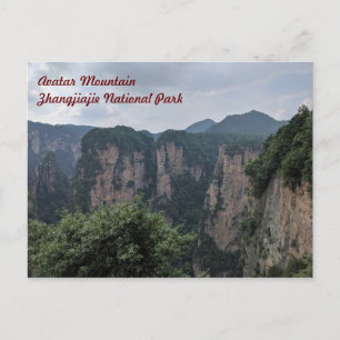 Avatar Mountain op Zhangjiajie Briefkaart