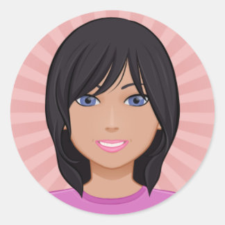 Avatar_Sticker Ronde Sticker