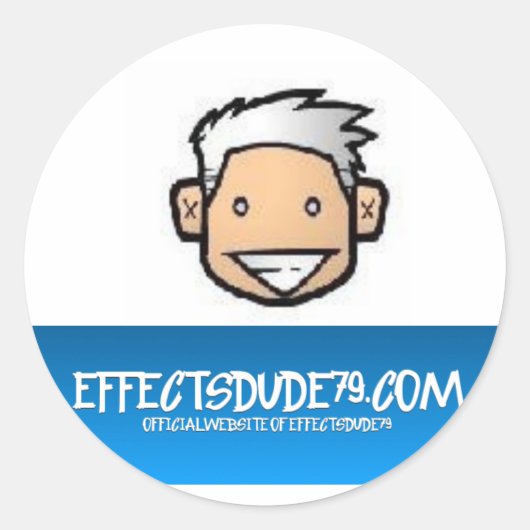 avatar-sticker ronde sticker (Voorkant)