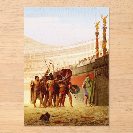 Ave Caesar door Jean-Léon Gérôme Acryl Uitnodigingen (Voorkant)