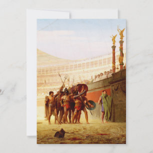Ave Caesar door Jean-Léon Gérôme Kaart