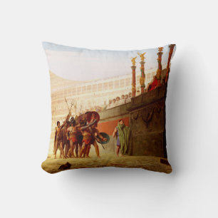 Ave Caesar door Jean-Leon Gerome Kussen