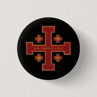 Ave Christus Rex Ronde Button 3,2 Cm