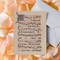 Ave gratia plena - Antiphon Medieval Manuscript