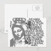 Ave Maria Briefkaart (Voorkant / Achterkant)