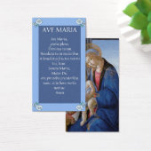 AVE MARIA Cartes de prière latine (Bureau)