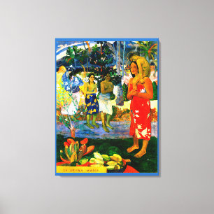 Ave Maria (Ia Orana Maria) (1891) door Paul Gaugui Canvas Afdruk