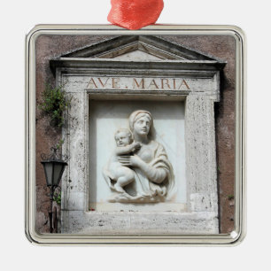 Ave Maria Kerstornament Metalen Ornament