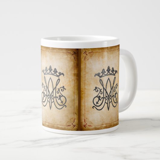 Ave Maria Monogram Extra Grote Beker (Voorkant rechts)