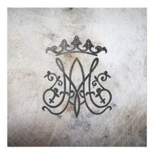Ave Maria Monogram    Foto Afdruk