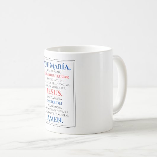 Ave Maria Mug (Devant droit)