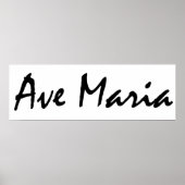 Ave Maria Poster (Voorkant)