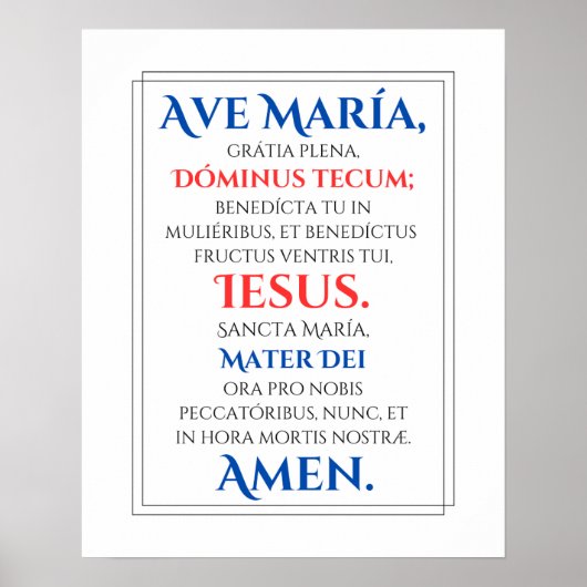 Ave Maria Print (Voorkant)