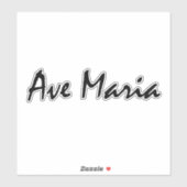 Ave Maria Sticker (Vel)