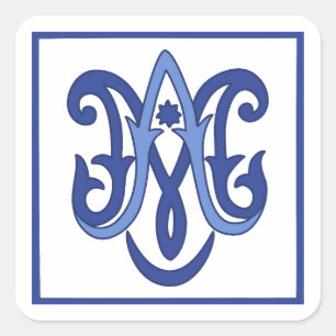 Ave Maria Vierkante Sticker