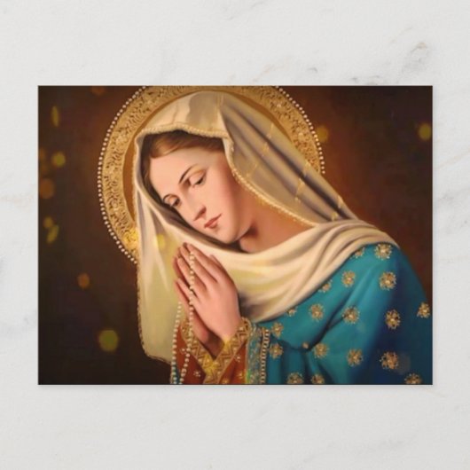Ave Maria ... Virgin Mary Briefkaart (Voorkant)