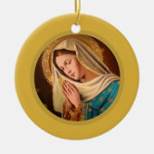 Ave Maria ... Virgin Mary Keramisch Ornament (Voorkant)