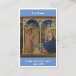 Ave Maria Wees Gegroet Maria gebedskaart Visitekaartje