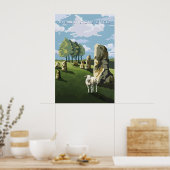 Avebury Stone Circle Wiltshire Reisposter Poster (Keuken)