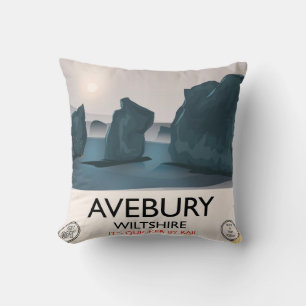 Avebury, Wiltshire Steenkring vintage reis. Kussen
