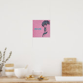 Avec affiche d'amour. (Cuisine)