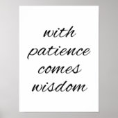 Avec affiche Patience (Devant)