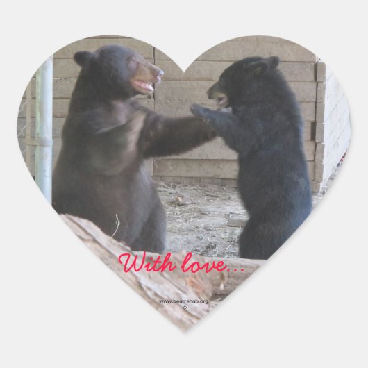 Avec amour... Autocollant (Devant)