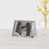 Avec amour… - Carte de note (Fleur jaune)
