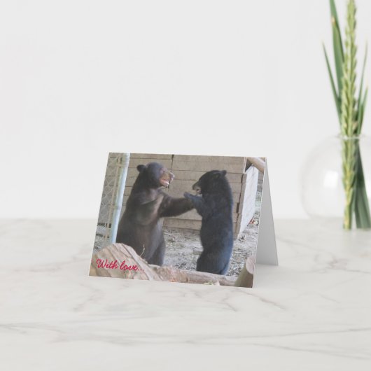 Avec amour… - Carte de note (Devant)